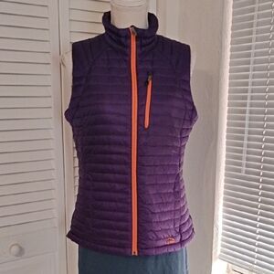 L.L. Bean Women's Purple Vest with Orange Accents